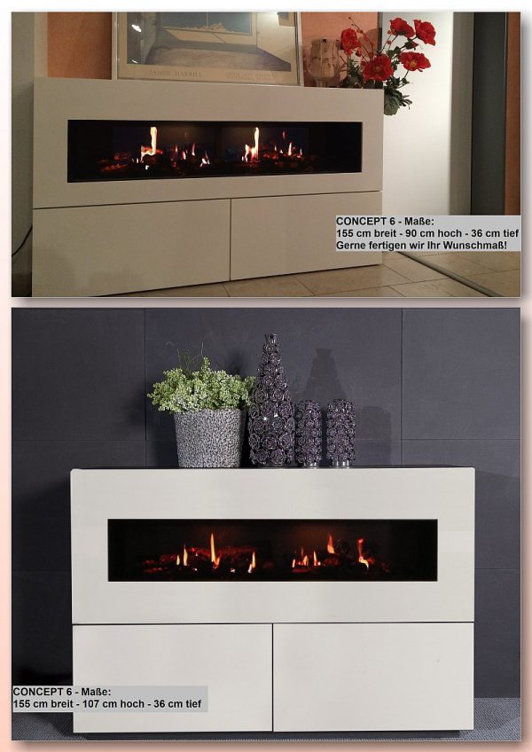 Concept 6 - Dimplex Opti-V Double Sideboard